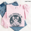 Rage Consumes Me Sweatshirt: Cute Cat Meme Crewneck - Trendy Funny Holiday Shirt