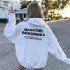 Raised By Immigrants Hoodie – Proud Daughter, Dreamer & Mexican Culture Statement Piece, Funny Graphic Pullover