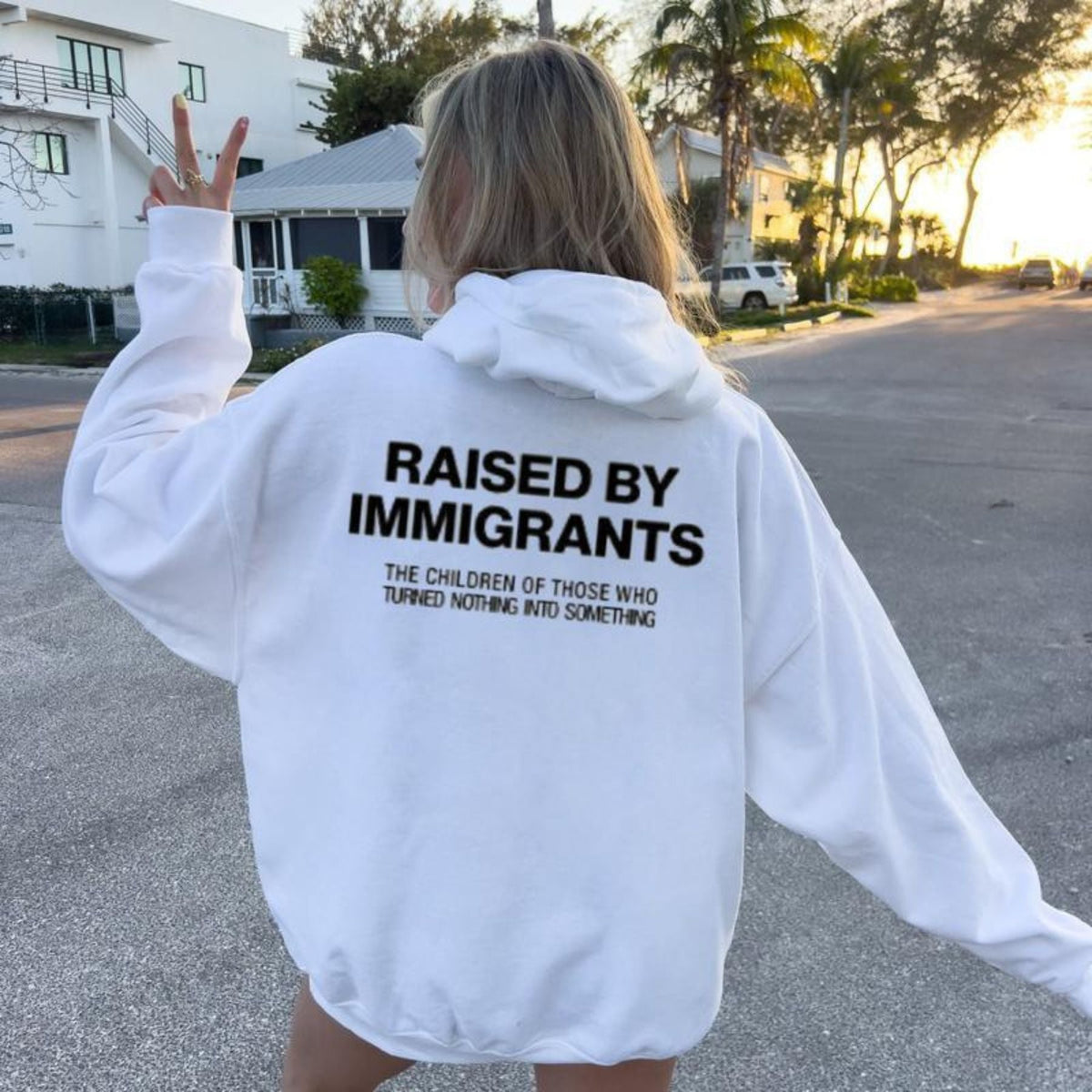 Raised By Immigrants Hoodie – Proud Daughter, Dreamer & Mexican Culture Statement Piece, Funny Graphic Pullover