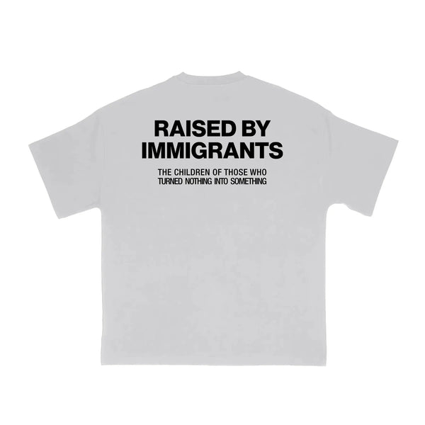 "Raised by Immigrants" Statement Tee - Empowering T-Shirt, Mexican Heritage Apparel
