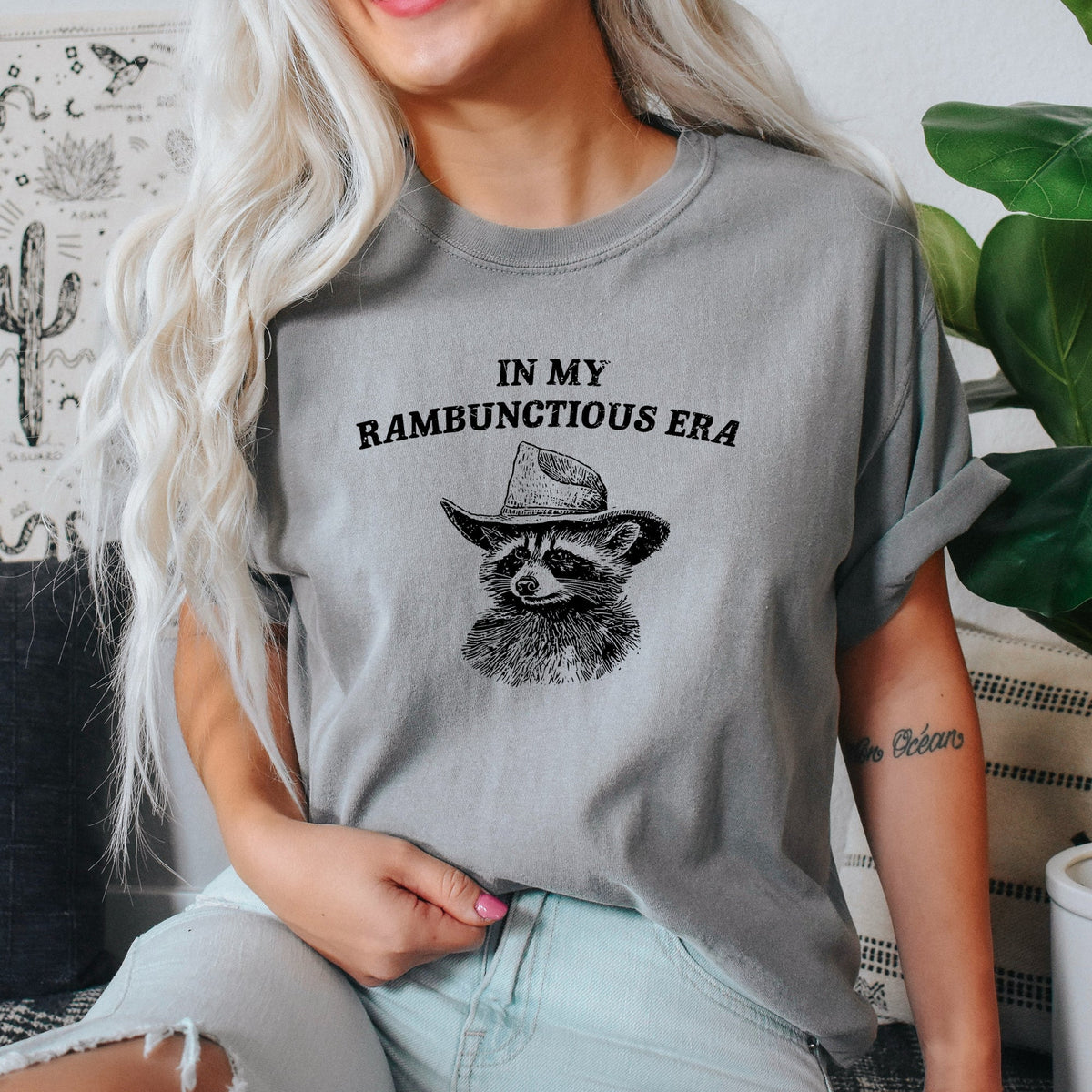 Rambunctious Era Limited Edition Raccoon Meme Aesthetic Funny Comfort Colors Tee
