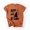 Read In Peace Ghost Haunted Halloween Spooky Bookish Library BookTok Comfort Colors Tee