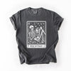 Read In Peace Halloween Skeleton Tarot Books Library Spooky Edition Comfort Colors Tee