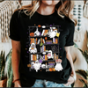 Reading Ghosts Bookish Library Spooky Halloween Classic Edition Book Lover Graphic Tee