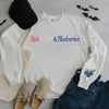 Red, White & Blueberries Embroidered Sweatshirt – Patriotic Crewneck
