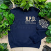 Resident Evil Inspired Leon Kennedy RE2 Embroidered Sweatshirt – Double-Sided Horror Game Merch