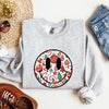 Retro Christmas Smiley Santa Xmas Winter Holiday Cheer Nostalgic Throwback Warmth Vintage Vibe Sweatshirt