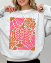 Retro Floral Pumpkin Halloween Jack-O-Lantern Fall Autumn Seasonal Cozy Sweatshirt