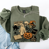 Retro Halloween Monsters Witch Creepy Vintage Nightfall Edition Classic Spooky Motifs And Nostalgic Sweatshirt
