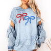 Retro Lace Color Blast Patriotic American Flag Fourth Of July Celebration Comfort Colors Tee