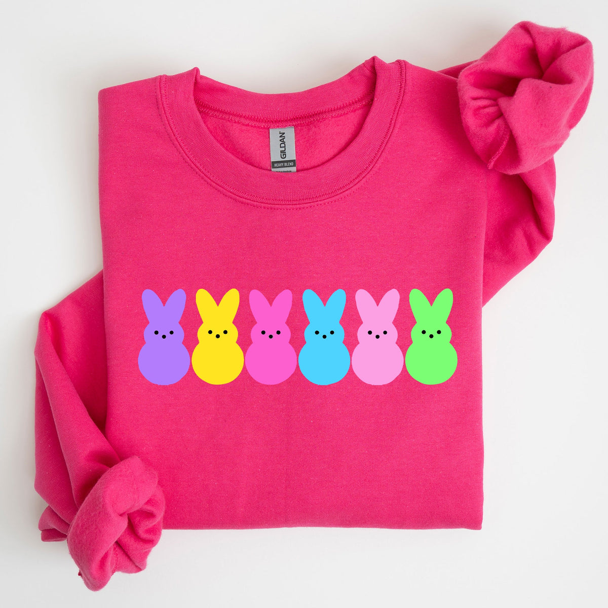 Retro Peeps Easter Candy Rabbit Bunny Nostalgic Pop Art Graphic Print Collection Sweatshirt