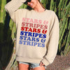 Retro Stars And Stripes Patriotic Fourth Of July Celebration Iconic American Flag Art Across Nation Sweatshirt