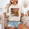 Retro Trick Or Treat Creep Halloween Spooky Vintage Skeleton Night Skull Graphic Tee