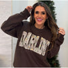 Retro Camo Western Darlin Sweatshirt: Distressed Country Cowboy Concert Top
