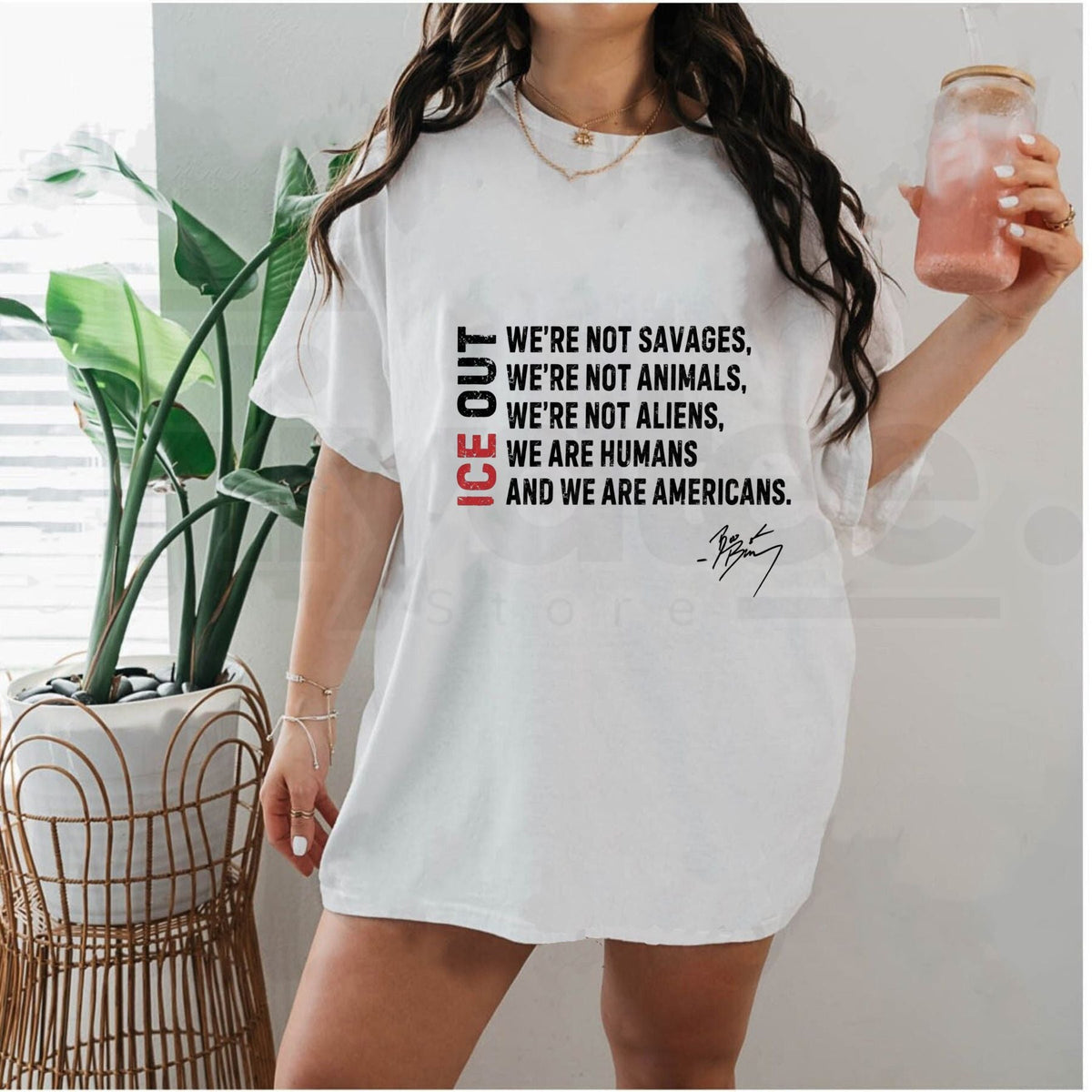 Retro "I.C.E. Out" Political Activist – Vintage Social Justice