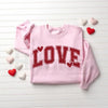 Retro Love Valentines Heart Sweatshirt: Cute Vintage Teacher Valentine Crewneck