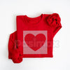 Retro Valentines Heart Sweatshirt | Cute Love Sweatshirt | Groovy Valentine’s Day Crewneck | Vintage Style Heart Graphic Jumper | Aesthetic Galentine’s Gift