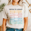 Return To Library BookTok Bookish Trend For Avid Readers And Night Owls Graphic Tee