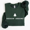 Rockin Around Minimalist Christmas Winter Santa Xmas Holiday Edition Cozy Sweatshirt