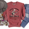 Rocking Around The Christmas Tree Skeleton Rock Holiday Ornament Edition Sweatshirt
