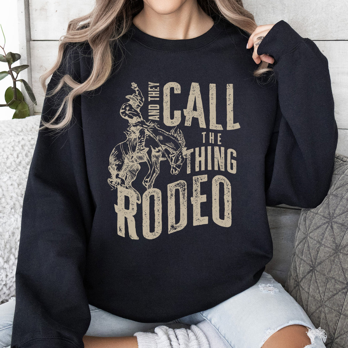 Rodeo Rider Bronco Bull Horse Cowboy Cowgirl Western Heritage Rodeo Spirit Collection Sweatshirt