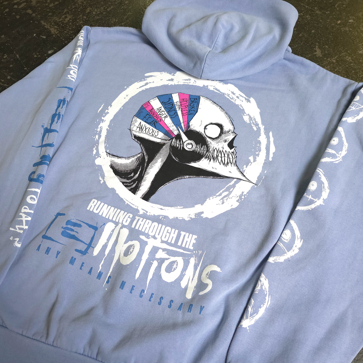 Running Emotions Pullover Hoodie Grape
