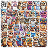 10/30/50pcs Cartoon Funny Cute Animal Owl Graffiti Creative Stickers Laptop Suitcase Notebook Stationery Sticker for Kids Toys
