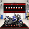 VIKAMA Racing Carpet, Dirt-Resistant And Anti-Slip, Bedroom Bedside Blanket, Motorcycle Parking Floor Mat, Home Decoration