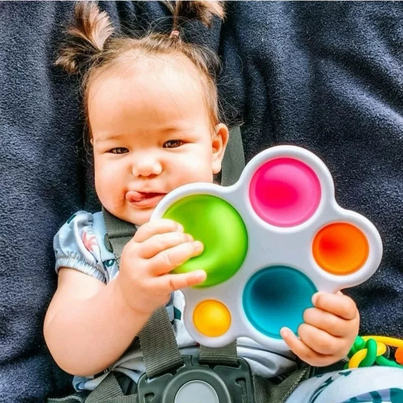 Baby Finger Toys Infant Montessori Colorful Sensory Toys Anti Stress Relief Toys Early Education Intensive Training Fidget Toys