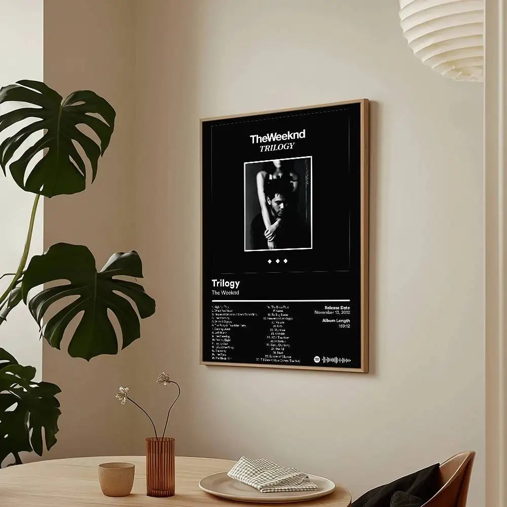 Singer Hurry Up Tomorrow T-The W-WeekndS Poster Sticky Wall Art Printing Waterproof Home Living Bed Room Bar Aesthetic Decor
