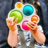Baby Finger Toys Infant Montessori Colorful Sensory Toys Anti Stress Relief Toys Early Education Intensive Training Fidget Toys