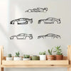 Decorative Hot Border Metal Line Art Designed Specifically for Passionate Automotive Aficionados Looking To Create Wall Displays