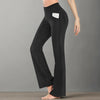 2025 Women's High Waist Yoga Pants 4-Way Stretch Workout Trousers with Pockets, Tummy Control Gym to Office Black Leggings S-3XL