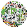 50/100PCS Football Graffiti Stickers Sports Ball Waterproof Decorative Stickers Creative Football Stationery Stickers