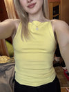 Women's Halter Tank Top Sleeveless Thin Straps Solid Color Camisole Fashion Female Top