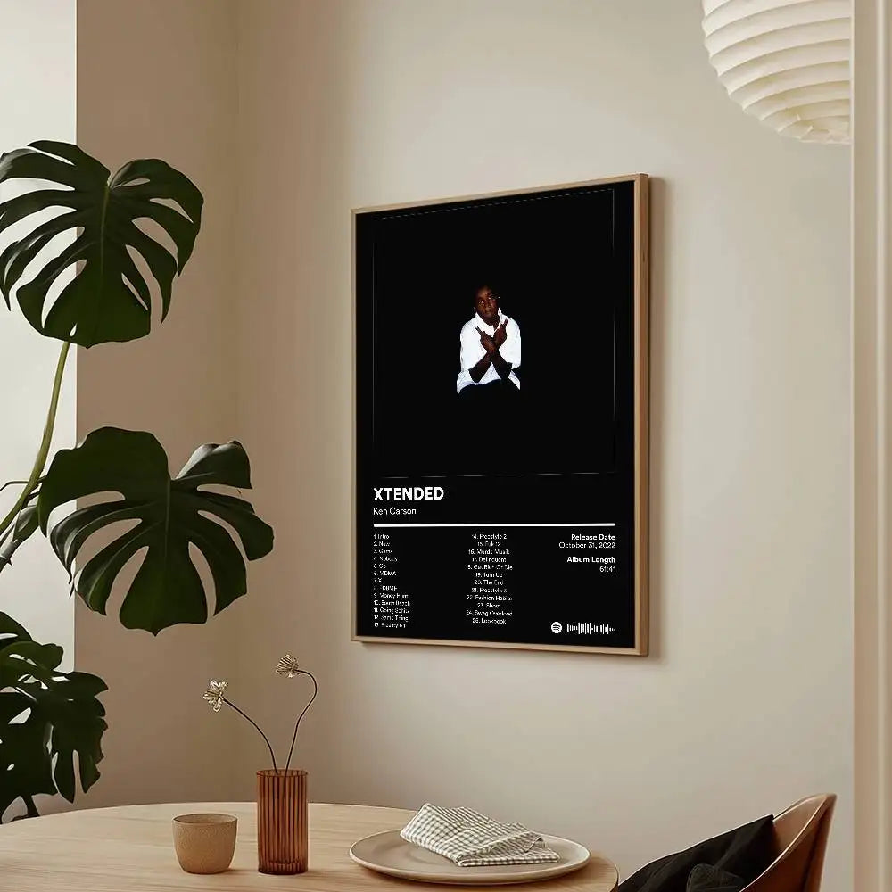 Rapper Ken Carson More Chaos Poster HD Art Sticky Wall Waterproof Home Living Room Bar Decoration