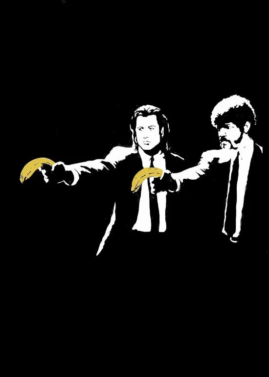 New Pulp Fiction Poster Classic Humor Movie Wall Decor Pulp Fiction Film Fans Wall Art Decor Bar Home Canvas Poster Prints Decor