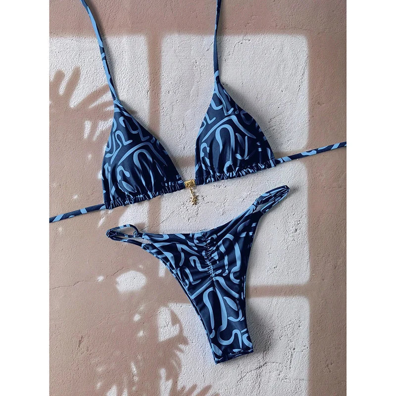 Micro Bikini Women Swimsuit Two-Piece Bathing Suit Woman Swimwear 2026 Sexy Leopard Push Up Thong Bikinis Sets Beachwear Summer