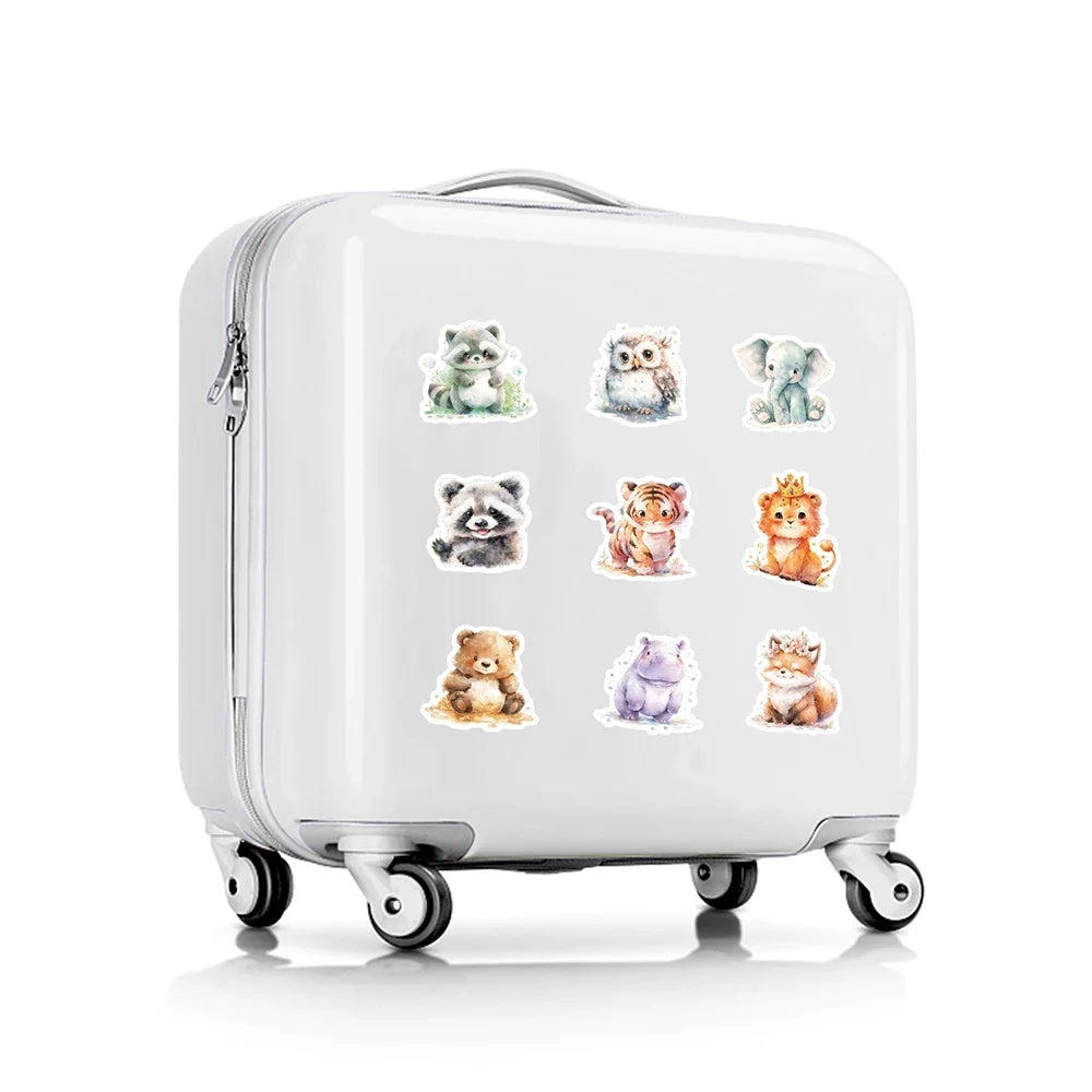 10/30/50pcs Kawaii Cartoon Animal Graffiti Stickers Cute Decals Kids Toys Phone Case Laptop Phone Suitcase Stationery Sticker