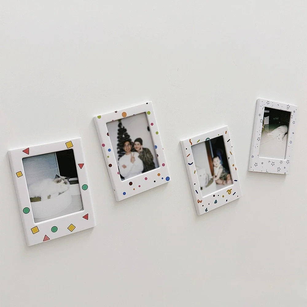 New Magnetic Picture Frames for Refrigerator 3 Inch Fridge Color Photo Frame Magnets Album Valentine's Day Gift Anniversary