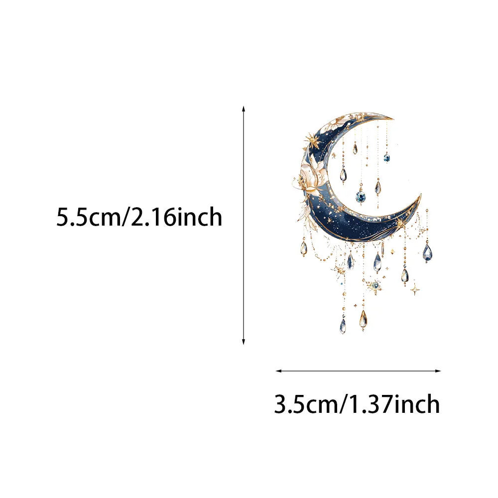 50/100PCS Creative Fantasy Galaxy High Beauty Ins Style Atmosphere Stickers Envelope Sealing Stickers Waterproof Sticker