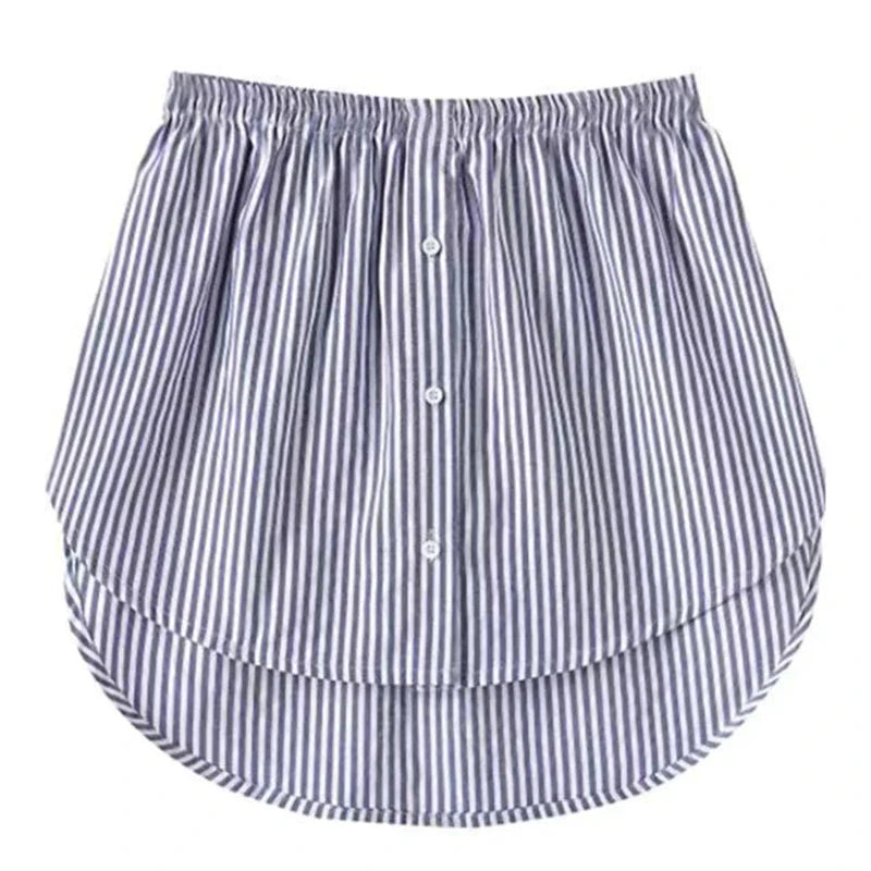 Detachable Underskirt Women Fake Shirt Irregular Skirt Tail Blouse Hem Cotton Extender Fake Hem Mini Skirt Fake Hem 6 Sizes