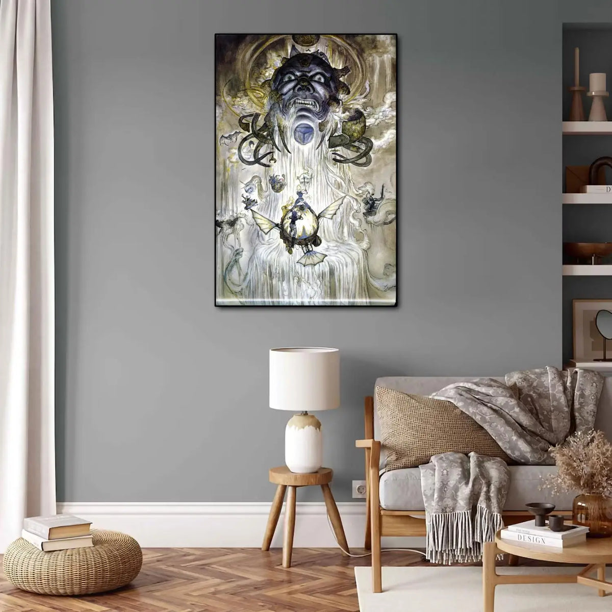 Yoshitaka Amano Final Fantasy Anime Video Game Canvas Art Poster and Wall Art Picture Print Modern Family bedroom Decor Posters