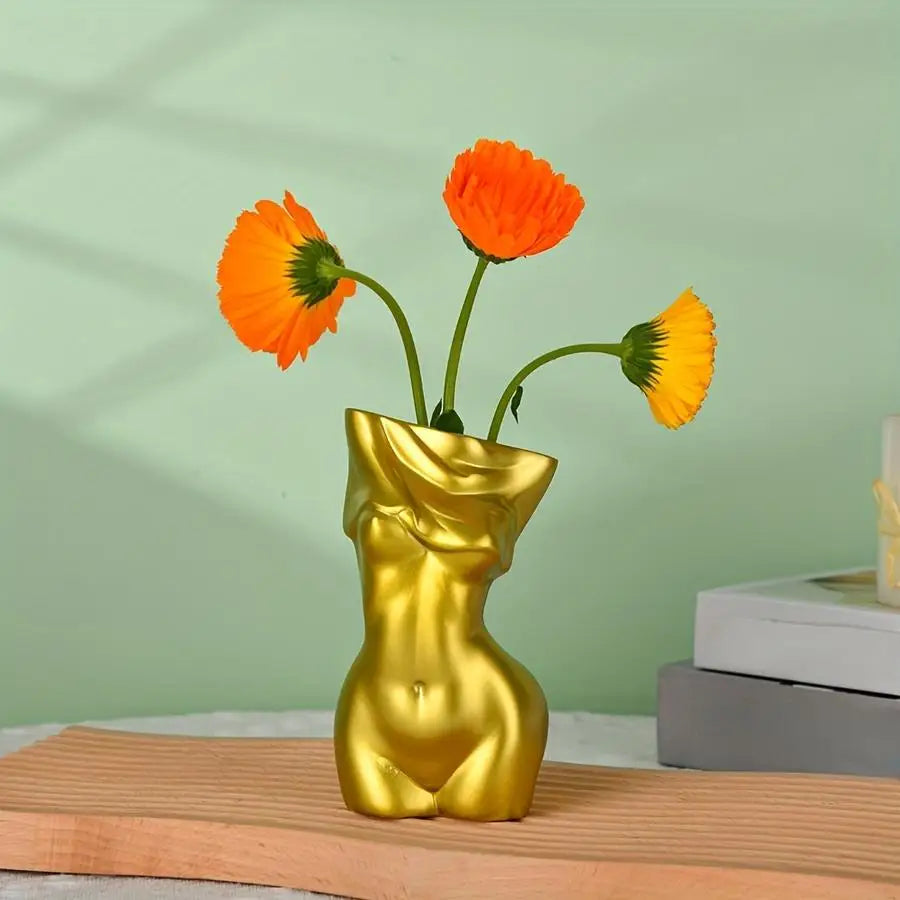 Body vase feminine form | Body shape vase | Decorative body statue | Unique female body vase | Women's body vase | Ceramic incen