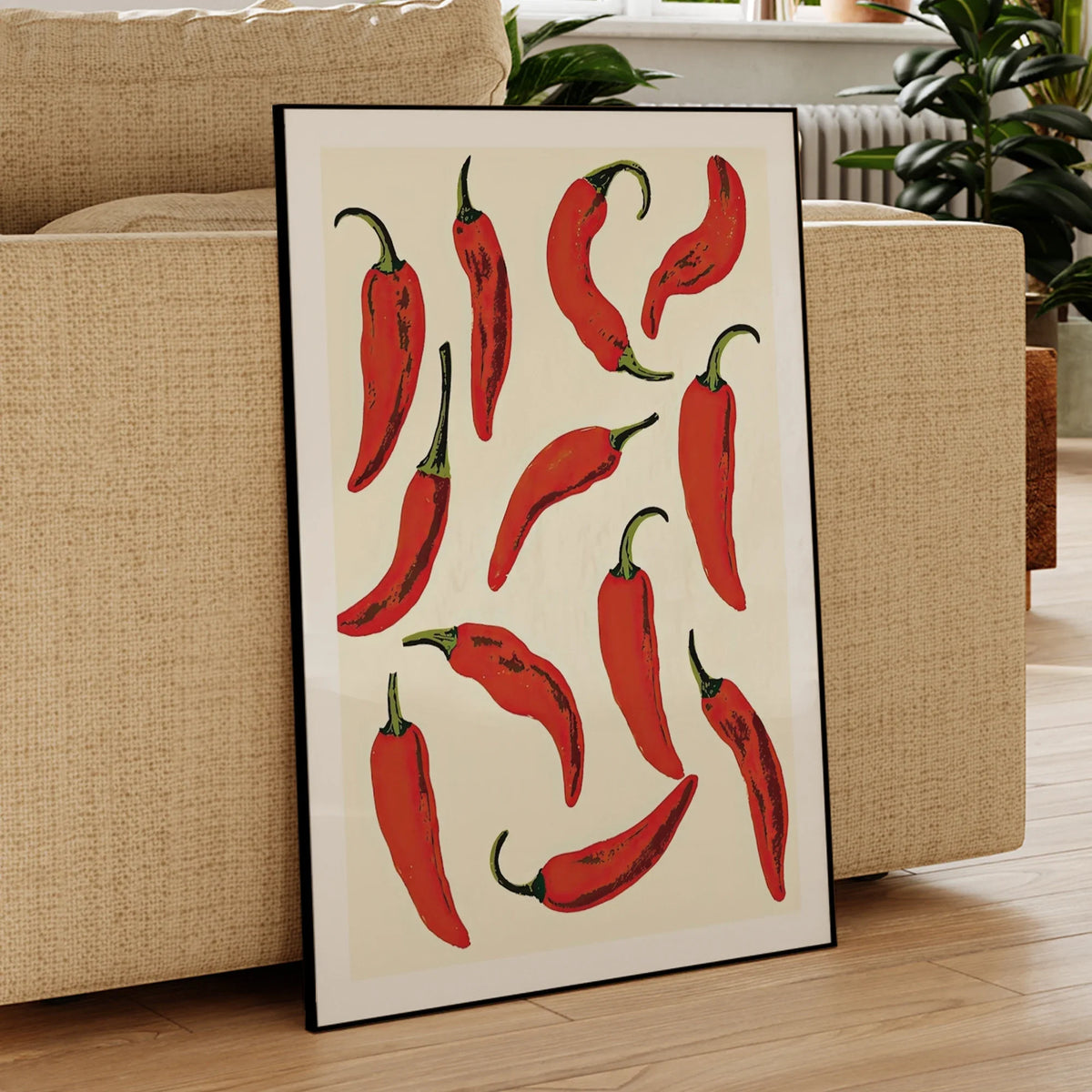 Fiery Pepper Wall Art Prints Canvas Painting Poster Picture For  Living Kitchen Dining Room Home Decor
