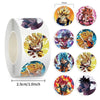 500pcs Anime Dragon Ball Sealing Stickers Guko Cute Cartoon Anime Stickers Round Diy Decor Album Diary Label Graffiti Sticker