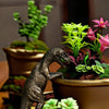 Decorated dinosaur statues, plant hangers decorated dinosaurs, cute animals, potted plants, buddies, dinosaurs, decorative hange