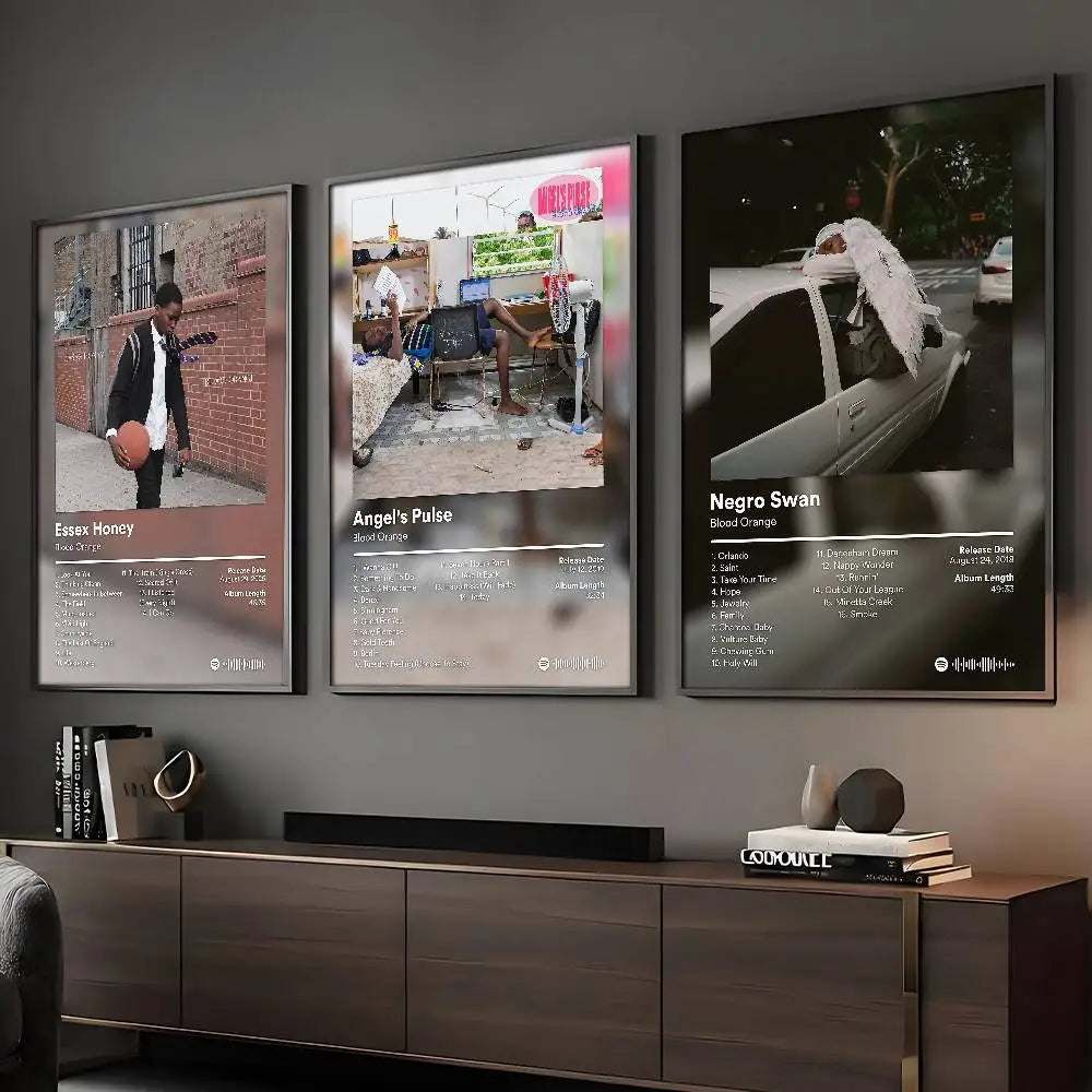 Singer Blood Orange Poster HD Art Sticky Wall Waterproof Home Living Room Bar Decoration