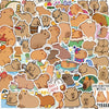 50PCS Cartoon Cute Animals Plump Capybara Graffiti Stickers Scrapbook Laptop Phone Luggage Diary Waterproof Sticker Toys