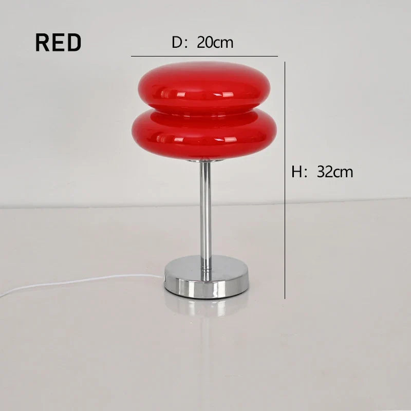 Ins Glass Stained Table Lamp Children's Lamp Bedroom Bedside Atmosphere Lamp Decoration Egg Tart Lamp Drop Shipping Dropshipping